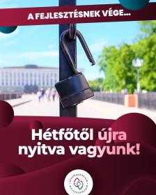 A fejlesztésnek vége...